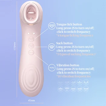 Нов женски зърното издънка многофункционален език оближе вибратор G spot клитор стимулатор магнитна зареждане на еротични секс играчки за възрастни images